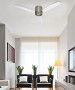 ITALEXPORT Flat Ceiling Fan with LED Light