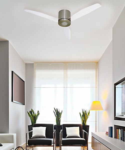 ITALEXPORT Flat Ceiling Fan with LED Light