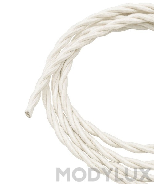 FAI 9000/10/2075/BI White Textile Braided Cable