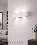 FAI Riga O445 Rectangular White Plaster Wall Lamp 2 Lights
