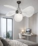 ITALEXPORT 3240 Soffio Ceiling Fan with Light White Screen Printed