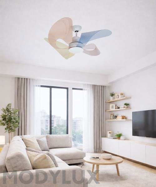 ITALEXPORT Soffio 3202 Ventilador de Techo sin Luz 4 Colores