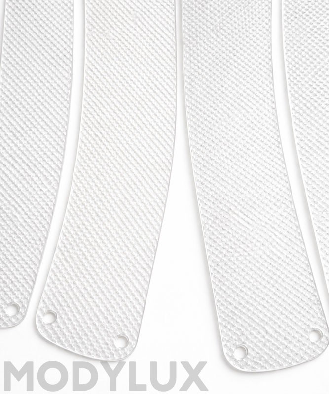 ITALEXPORT 0217 Pale de Rechange pour Ventilateur de Plafond Soffio Sérigraphiée en Blanc