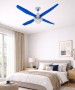 ITALEXPORT Lucciola 6001 Ventilateur de Plafond avec Lumière bleue