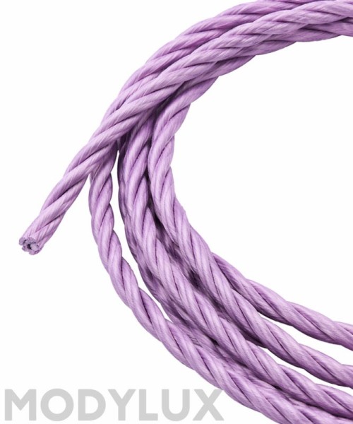 FAI 9000/10/2075/GLC Câble Tressé Textile Couleur Glycine