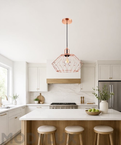 FAI Revolution 3910/RA Modern Chandelier with Transformable Shade - Copper